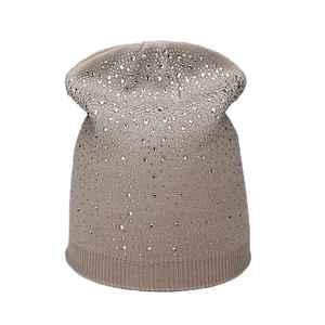 Top Quality Men Beanies <b>Caps</b> <b>Winter</b> Warm Fabric Knitted Beanies With Custom Logo Beanies <b>Caps</b> Wholesale Rhinestoned Beanies - Product Image 4