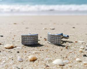 Boutons de manchette pour hommes en gros |   Boutons de manchette en métal personnalisés pour mariage, affaires et tenues formelles, bijoux de mariage en gros - Product Image 5