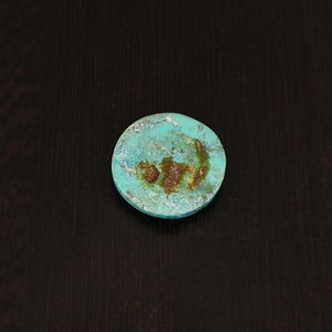 Turquoise d'Arizona américaine naturelle, cabochon rond, pierre précieuse de 53,0 carats, 30x30 mm pour la fabrication de bijoux - Product Image 5