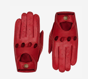 Red Premium Quality Leather Fashion <b>Gloves</b> For <b>Men</b> - Product Image 3