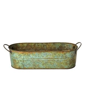 Vente en gros de pots à fleurs en métal galvanisé vintage, style rustique shabby chic, seau à plantes, décoration pour la maison et le jardin, pots en métal pour l'intérieur et l'extérieur - Product Image 3