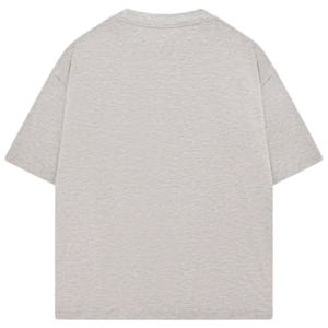 T-shirt Homme Oversize à Manches Courtes Gris avec Logo Minimaliste sur la Poitrine en Coton Col Rond Décontracté pour Usage Quotidien Vente en Gros OEM - Product Image 2
