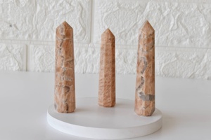 Wholesale Premium Moonstone Obelisk /Tower <b>Crystal</b> <b>Cluster</b> Gemstone Wholesale Healing Tower Point - Product Image 4