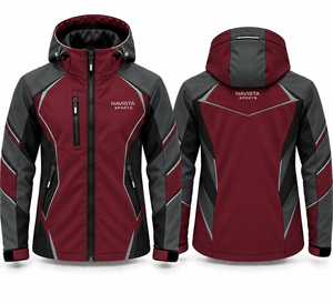 เสื้อแจ็คเก็ต NAVISTA SPORTS แบบมีฮู้ดสำหรับทุกเพศ ผ้า softshell กันน้ำ กันลม บุขนแกะ เหมาะสำหรับกิจกรรมกลางแจ้ง เดินป่า และทำงาน - Product Image 2