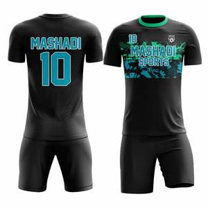 ชุดฝึกซ้อมฟุตบอล ชุดเสื้อฟุตบอล ปรับแต่งได้ 100% โพลีเอสเตอร์ ระบายอากาศ แห้งเร็ว สำหรับผู้ใหญ่ แบบยูนิเซ็กซ์ กางเกงขาสั้น พิมพ์ลายตามสั่ง - Product Image 4