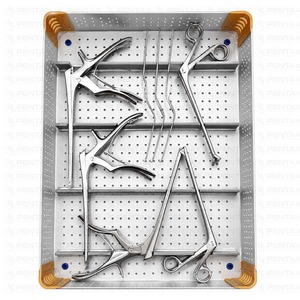 Ensemble d'instruments pour la colonne lombaire avec étui de stérilisation, système d'instruments neurochirurgicaux en acier inoxydable pour la chirurgie spinale par Pentax CE - Product Image 3