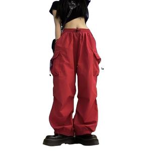 Ropa de moda con cintura elástica pantalones Cargo para mujer venta al por mayor OEM ODM moda Streetwear Cargo Joggers suministro a granel directo de fábrica - Product Image 5