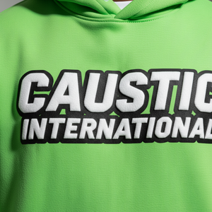 Sweat-shirt à capuche personnalisé pour femme, impression 3D en relief, 500 GSM, en molleton épais, coupe oversize, effet délavé, vierge - Product Image 2