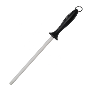 Aiguiseur de couteaux en céramique Czhw, tige de 16 mm, grain 800-1500, poignée en PP, anneau en acier inoxydable pour usage en cuisine - Product Image 2
