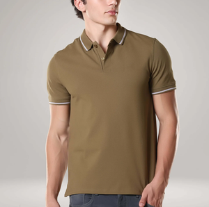 Chemises polo pour hommes, couleur unie, imperméables, séchage rapide, décontractées, pour le sport, été - Product Image 4