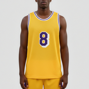 Uniforme Personalizado del Mejor Jugador de Baloncesto Estadounidense 2026, Número 8, Transpirable, Antibacterial, Estampado Retro, Logotipo para Hombre Adulto, Talla Grande - Product Image 3