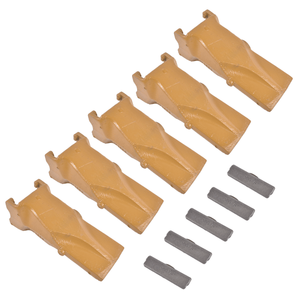 Denti per benna V33 V33SYL con perni flessibili per adattatore JCB e Liebherr (Nuovo Acciaio) - Product Image 4