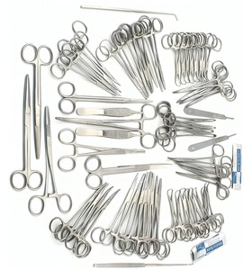 Herramientas de Cirugía Veterinaria para Mascotas, Juego Completo de Instrumentos de Tejido Blando Reutilizables de Acero Inoxidable para Operaciones en Perros, Certificado CE ISO - Product Image 5