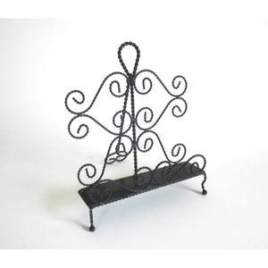 Support de livre de recettes en fer forgé, réglable, avec revêtement noir, pour comptoir de cuisine domestique - Product Image 3