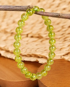 Natural Peridot 8mm Round Beaded Stretch <b>Bracelet</b> <b>Healing</b> Crystal Gemstone <b>Bracelet</b> Leo Virgo Birthstone Lucky Energy Jewelry - Product Image 5