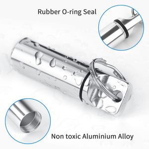 Small Portable <b>Pill</b> Box Keychain 3 Pack Waterproof Metal <b>Pill</b> <b>Holder</b> Aluminium Alloy <b>Pill</b> Organizer Case Container Purse - Product Image 3