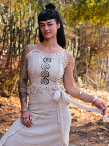 Handmade <b>Rust</b> Orange Cotton Crop <b>Top</b> Boho Festival Tank <b>Top</b> Summer Beach Hippie <b>Top</b> Tribal Gypsy Bodice Blouse - Product Image 4