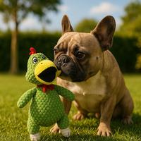 Yommy Furry Friends PolliFun – Ensemble de jouets interactifs pour animaux de compagnie, dessin animé, pour l'intérieur, avec couineur, 3617 cm, poupée en peluche douce pour chiens, manuel inclus