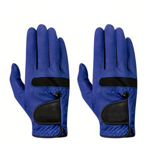 Service OEM, gants de golf pour adultes en peau de mouton bleus et blancs, respirants, faciles à utiliser, meilleur fournisseur, mode personnalisée. - Product Image 1