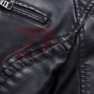 แจ็คเก็ตหนังผู้ชายสีพื้น ดีไซน์ล่าสุดปี 2026 สไตล์สตรีทแวร์ แฟชั่นใหม่ กันลม แจ็คเก็ตหนังฤดูหนาวสำหรับผู้ชาย - Product Image 3