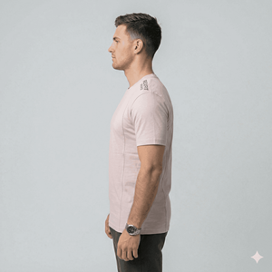 เสื้อยืดผู้ชายสไตล์ลำลองแบบใหม่สำหรับออกกำลังกาย แบรนด์ส่วนตัว ขายส่ง เสื้อยืดทรงเข้ารูป ผลิตจากวัสดุคุณภาพดีที่สุด - Product Image 5