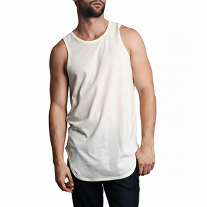 Camiseta sin mangas informal para hombre, transpirable, ecológica, 100% fibra de bambú, diseño liso, ropa de gimnasio para verano - Product Image 4