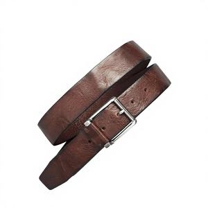 Cuir de vache naturel de qualité supérieure personnalisé hommes Style de fête ceinture formelle boucle ardillon en acier robuste écologique - Product Image 2