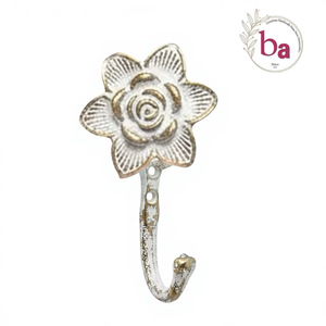 Gancho de Pared Individual de Hierro Fundido Vintage para Ropa, Diseño de Estrella de Mar, Duradero, Ecológico, Instalación Autoadhesiva, Estilo Shabby Chic - Product Image 3