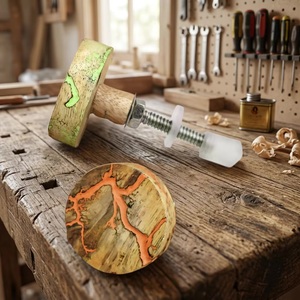 Bouton de meuble en céramique industrielle, poignée ronde avec design durable et écologique pour les meubles - Product Image 1