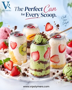 ขวด PET พิมพ์ลายตามสั่ง V R POLYMERS พร้อมฝาเกลียวและลายลิ้นจี่ - Product Image 2