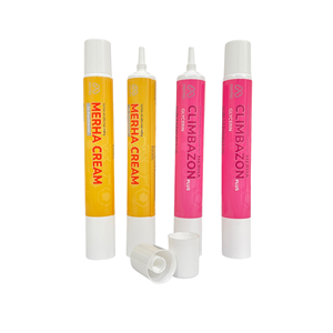 Tubo de Crema de Plástico PE con Punta Cónica, Tapa de Rosca, Impresión Digital Personalizada, Envase para Crema de Ojos y Pasta de Dientes - Product Image 3