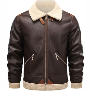 Chaqueta de Cuero con Pelo de Vaca para Hombre, Diseño 2026, Servicios OEM, Bolsillos con Cremallera Personalizados, Chaquetas de Cuero con Pelo de Vaca para Hombre - Product Image 1