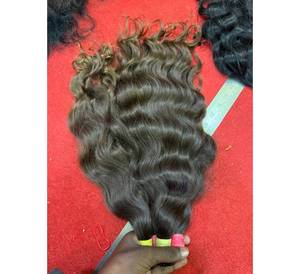 วิกผมคนผมธรรมชาติแบบไม่ผ่านกระบวนการผมมนุษย์ทำจากผมมนุษย์แบบคู่ - Product Image 1