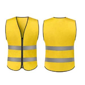 Chaleco de Seguridad Reflectante con Múltiples Bolsillos con Cremallera, Fluorescente, de Poliéster, Certificado CE, Resistente al Viento, para Trabajo de Construcción - Product Image 4