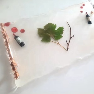 Premium Resin Tray Decorative Serving Tray for Coffee Table & Dining - Product Image 1