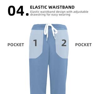 Uniforme Quirúrgico Médico con Logotipo Personalizado al por Mayor, Pantalones Elásticos de Alta Calidad, Uniformes de Enfermera Antiarrugas - Product Image 2