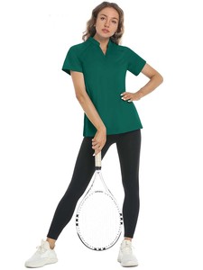 Compre Camisetas Polo Personalizadas de Alta Calidad para Mujer, Transpirables, Casuales, Sólidas, con Impresión de Logotipo Personalizado, a Bajo Precio - Product Image 1
