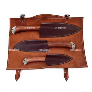 Customizable Damascus Steel 3 Pcs Kitchen Chef <b>knives</b> <b>Set</b> 9-12 in Japanese Forged Damascus <b>Knives</b> Rosewood Handle Professional - Product Image 5