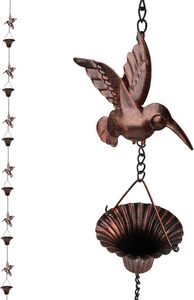 Best Selling Durable Iron Rainchain for Patio Roof Drainage and Decorative Outdoor <b>Garden</b> <b>Hanging</b> Ornament Solution - Product Image 3