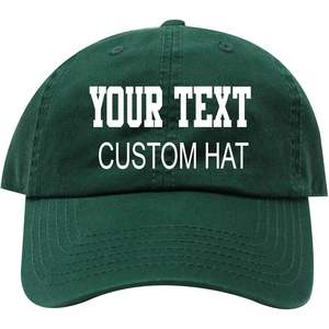 หมวกเบสบอลผ้าฝ้ายแบบกำหนดเองพร้อมชื่อย่อส่วนตัว ตัวเลือกหลากหลาย - Product Image 1