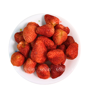 Fraises entières lyophilisées, séchées sous vide, longue durée de conservation, carton personnalisé ou sac en plastique - Product Image 2