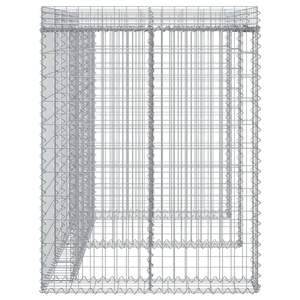 Mur en gabions en fer galvanisé pour bac à déchets 75,6''x35,8''x47,2'' pour abris et rangements - Product Image 4