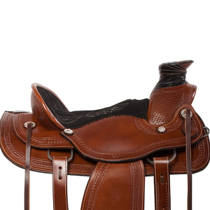 Fournisseur direct d'usine, selle de cheval sur mesure, nouvelle selle de cheval élégante en cuir véritable pour l'entraînement - Product Image 5