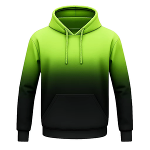 Sweat-shirt à capuche bleu pour homme, 420 grammes, coupe classique, couleur unie, coton, pull décontracté avec poche avant, vêtement d'automne - Product Image 3