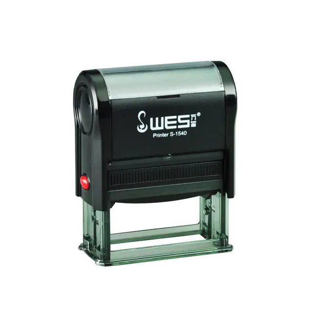 WESセルフインクスタンプ自動スタンプマシン販売自動番号シール日付シール長方形15*40mm