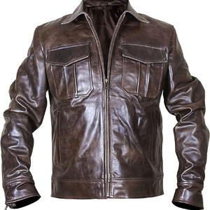 Veste en cuir pour homme la plus vendue, élégante, en cuir véritable, tendance, avec personnalisation de marque, fabrication directe d'usine - Product Image 1