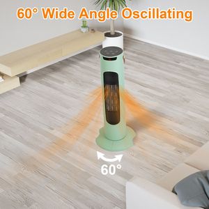 Ventilatore a Torre Oscillante e Riscaldatore 2-in-1 Smart da 2000W, per Tutte le Stagioni, con Timer 9H, Telecomando e Protezione dal Surriscaldamento - Product Image 4