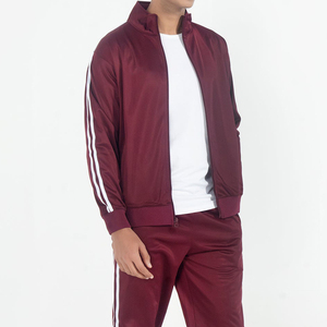 Conjunto deportivo informal de poliéster y nailon para gimnasio, fitness, entrenamiento y jogging para hombre, conjunto de dos piezas, chándal sólido para hombre - Product Image 6