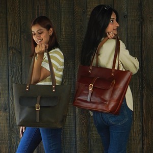 Sac fourre-tout vintage en cuir marron pour femme, grand sac à main de travail pour ordinateur portable avec fermeture éclair, poche portable, sac à bandoulière rustique, cadeau pour enseignant - Product Image 4