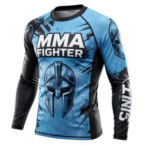 Customized High Quality Breathable Anti UV Full Sleeve Rash Guard <b>For</b> <b>Men's</b> Sublimation Printed <b>Compression</b> <b>Shirt</b> Rash Guard - Product Image 1